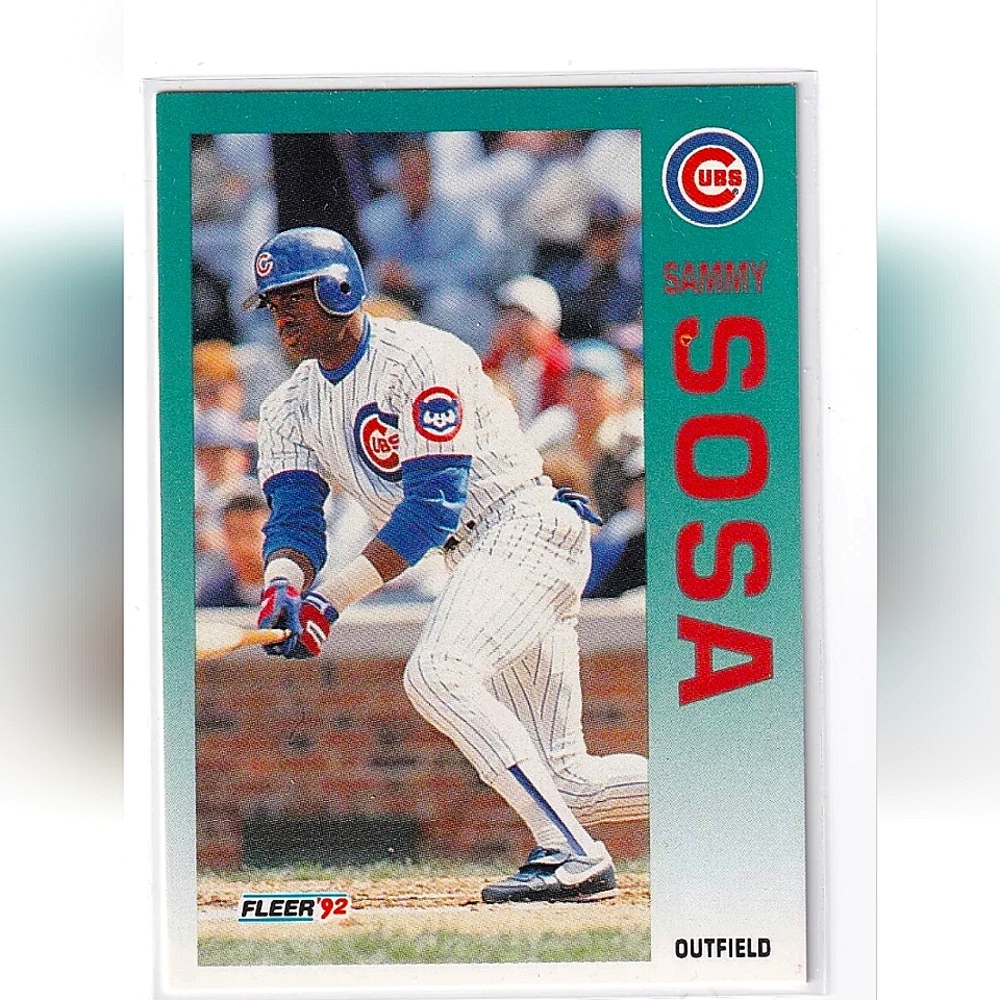 Sammy Sosa 1992 Fleer ML Baseball Traded Card # U-77 Cubs